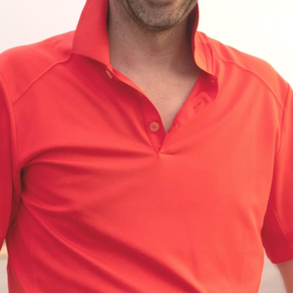 Nike Reddish Pink Vibrant NIKEGOLF Tour Performance Polo: Shirt Size Small - Picture 4 of 7